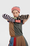 YANYAN KNITS 2025 Fall/Winter Collection - Brimless Knit Hat (YYK-YYW23-1552-PIN, Two-tone Pink)